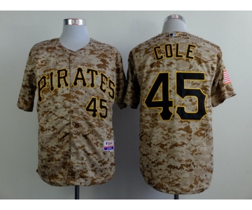 Pittsburgh Pirates #45 Gerrit Cole 2014 Camo Jersey