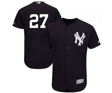 Men's New York Yankees #27 Giancarlo Stanton Navy Blue Flexbase Authentic Collection Stitched MLB Jersey