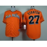 Miami Marlins #27 Giancarlo Stanton Orange Jersey