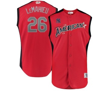 MLB American League 26 DJ LeMahieu Red 2019 All-Star Game Men Jersey