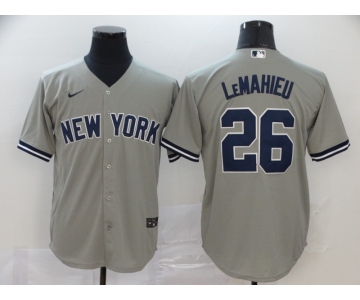 Men's New York Yankees #26 DJ LeMahieu Gray Stitched MLB Cool Base Nike Jersey