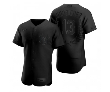 Men's New York Yankees #13 Alex Rodriguez Black Nike Flexbase Fashion Jersey