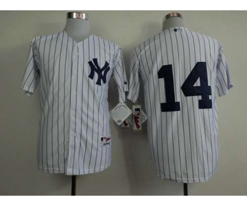 Men's New York Yankees #14 Stephen Drew White Jersey