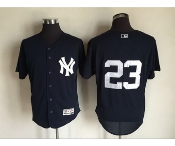 Men's New York Yankees #23 Don Mattingly Retired Navy Blue 2016 Flexbase Majestic Baseball Jersey