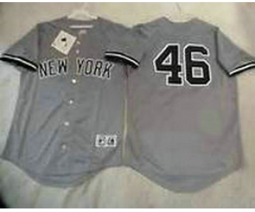 Men's New York Yankees #46 Andy Pettitte Majestic Away Gay Cool Base Player Jersey