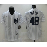 Men's New York Yankees #48 Anthony Rizzo White Stitched MLB Cool Base Nike Jersey