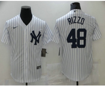 Men's New York Yankees #48 Anthony Rizzo White Stitched MLB Cool Base Nike Jersey