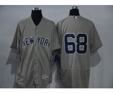 Men's New York Yankees #68 Dellin Betances Gray Road 2016 Flexbase Majestic Baseball Jersey