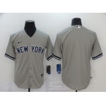 Men's New York Yankees Blank Gray Stitched MLB Cool Base Nike Jersey