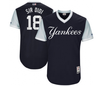 Men's New York Yankees Didi Gregorius Sir Didi Majestic Navy 2017 Players Weekend Authentic Jersey