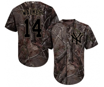 New York Yankees #14 Neil Walker Camo Realtree Collection Cool Base Stitched MLB Jersey