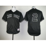New York Yankees #2 Derek Jeter Black Jersey