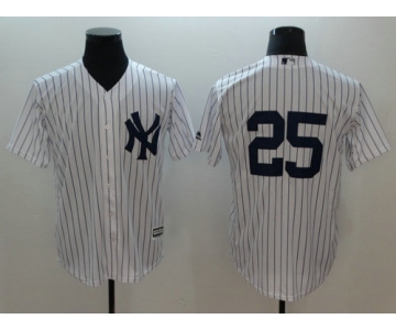 New York Yankees 25 Gleyber Torres White Cool Base Jersey