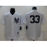 New York Yankees #33 Greg White No Name Stitched MLB Nike Cool Base Jersey
