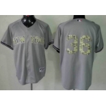 New York Yankees #36 Carlos Beltran Gray With Camo Jersey