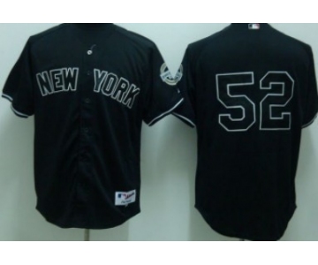 New York Yankees #52 CC Sabathia Black Jersey