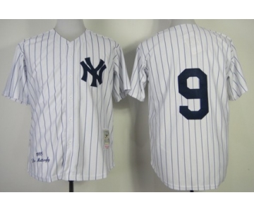 New York Yankees #9 Roger Maris 1961 White Throwback Jersey