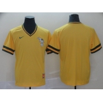 Men Oakland Athletics Blank Yellow Game Throwback Nike 2022 MLB Jersey