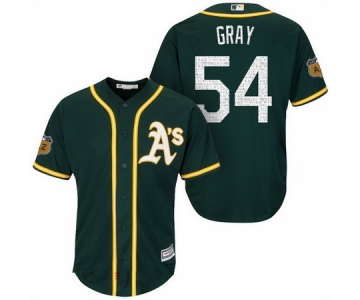 Men's Oakland Athletics #54 Sonny Gray Green 2017 Spring Training Stitched MLB Majestic Cool Base Jersey