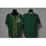 Men's Oakland Athletics Blank Green Stitched MLB Cool Base Nike Jersey