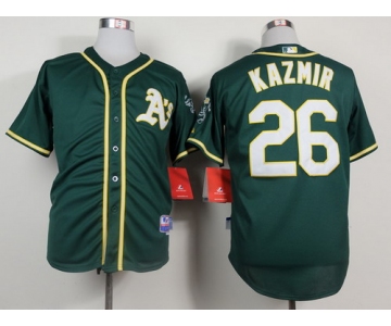 Oakland Athletics #26 Scott Kazmir 2014 Dark Green Jersey