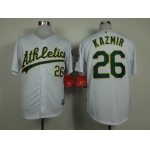 Oakland Athletics #26 Scott Kazmir White Jersey