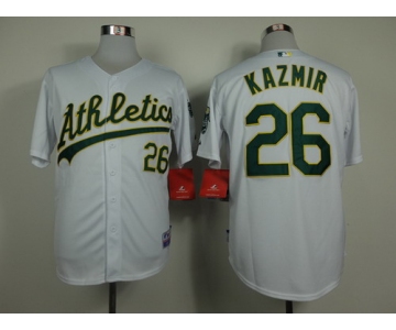 Oakland Athletics #26 Scott Kazmir White Jersey