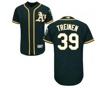 Oakland Athletics #39 Blake Treinen Green Flexbase Authentic Collection Stitched Baseball Jersey