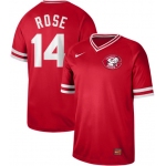Reds #14 Pete Rose Red Authentic Cooperstown Collection Stitched Baseball Jersey