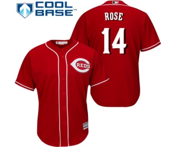 Reds #14 Pete Rose Red Cool Base Stitched Youth Baseball Jersey