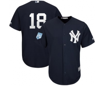 Men's New York Yankees 18 Didi Gregorius Majestic Navy 2019 Spring Training Cool Base Player Jersey