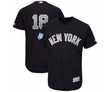 Men's New York Yankees 18 Didi Gregorius Majestic Navy Alternate 2019 Spring Training Flex Base Player Jersey