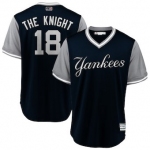 Men's New York Yankees 18 Didi Gregorius The Knight Majestic Navy 2018 Players' Weekend Cool Base Jersey