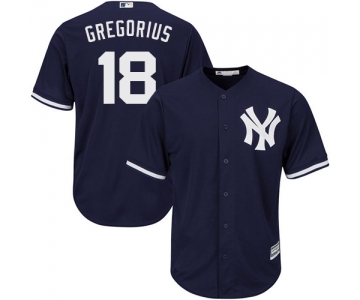 New York Yankees #18 Didi Gregorius Navy Blue New Cool Base Stitched MLB Jersey