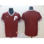 Men Philadelphia Phillies Blank Red Game Throwback Nike 2022 MLB Jersey
