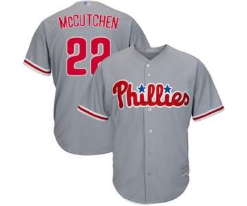 Men's Philadelphia Phillies #22 Andrew McCutchen Grey New Cool Base Stitched Baseball Jersey