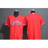 Men's Philadelphia Phillies Blank Red Stitched MLB Cool Base Nike Jersey