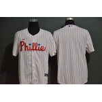 Men's Philadelphia Phillies Blank White Stitched MLB Cool Base Nike Jersey