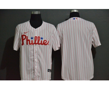 Men's Philadelphia Phillies Blank White Stitched MLB Cool Base Nike Jersey