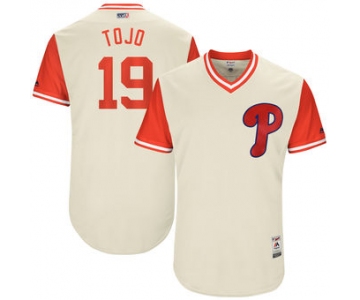 Men's Philadelphia Phillies Tommy Joseph Tojo Majestic Tan 2017 Players Weekend Authentic Jersey