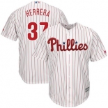 Men's Phillies 37 Odubel Herrera White Cool Base Jersey