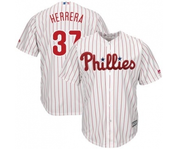 Men's Phillies 37 Odubel Herrera White Cool Base Jersey