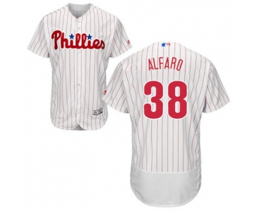 Philadelphia Phillies #38 Jorge Alfaro White(Red Strip) Flexbase Authentic Collection Stitched Baseball Jersey