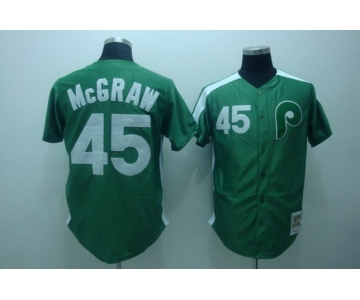 Philadelphia Phillies #45 Tug McGraw 1981 St. Patrick's Day Green Throwback jersey