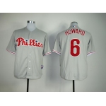 Philadelphia Phillies #6 Ryan Howard Gray Jersey