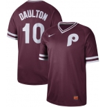 Phillies #10 Darren Daulton Maroon Authentic Cooperstown Collection Stitched Baseball Jersey