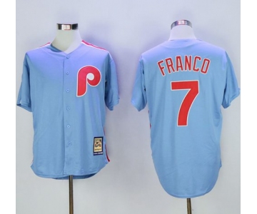 Phillies #7 Maikel Franco Light Blue Cooperstown Stitched MLB Jersey