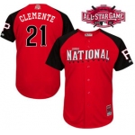National League Pittsburgh Pirates #21 Roberto Clemente Red 2015 All-Star Game Player Jersey