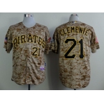 Pittsburgh Pirates #21 Roberto Clemente 2014 Camo Jersey