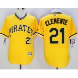 Men's Pittsburgh Pirates #21 Yellow Flexbase 2016 MLB Player Jersey